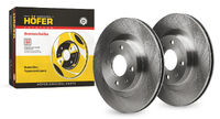 Тормозные диски Hofer вентилируемые R14 на ВАЗ 2110-2115, Гранта, Приора, Калина