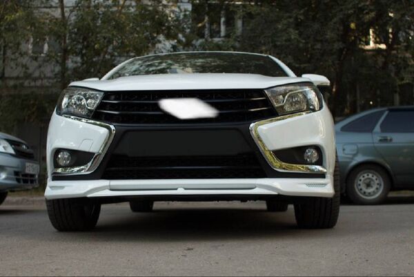 Юбка переднего бампера  LA VST седан, SW