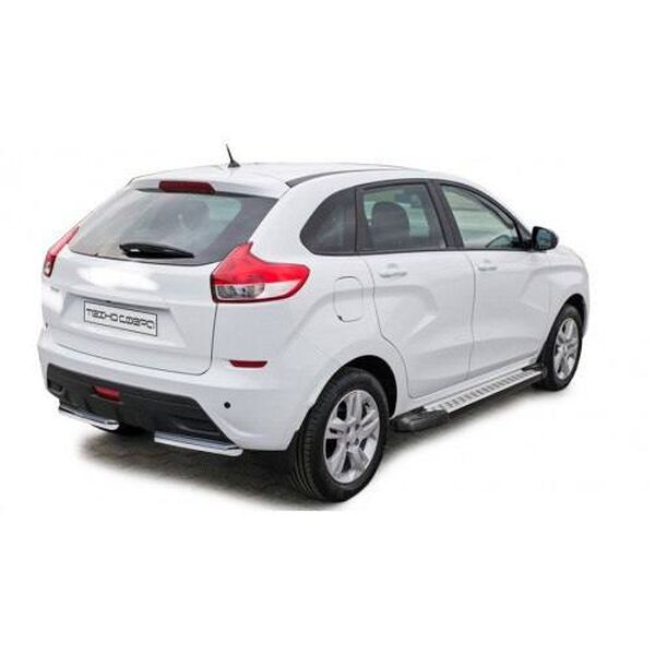 Защита заднего бампера «Уголки» d51   нержавейка