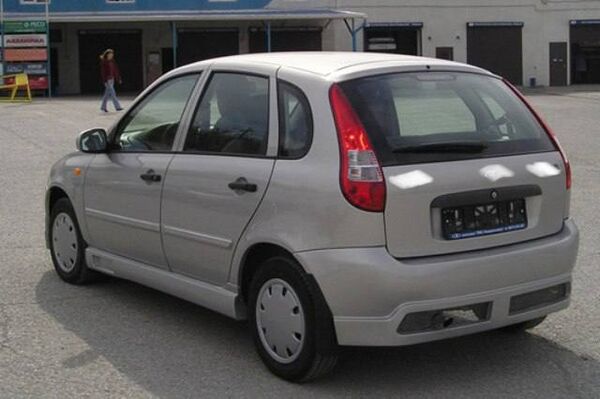 Задний бампер "Снайпер" на  1119 хэтчбек