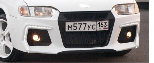 Бампер передний  2113-2115 Фрэш под ПТФ не окрашенный