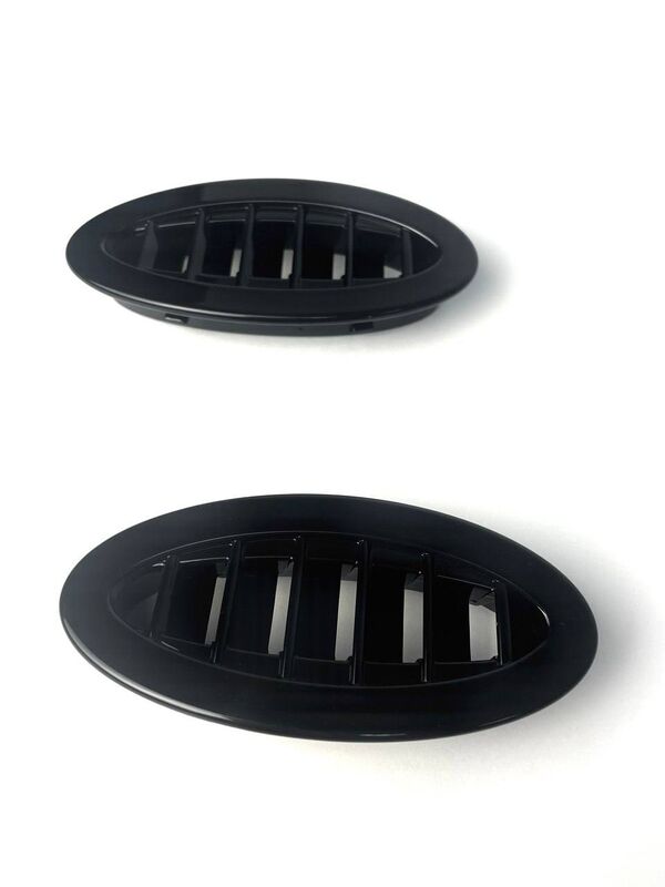 Дефлектор обогрева бокового  стекла 2170-2172 черный глянец