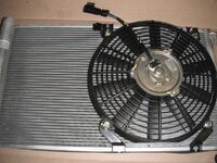 Радиатор охлаждения кондиционера на Лада Приора Panasonic в сборе с вентилятором