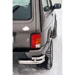 Защита заднего бампера «Уголки двойные Люкс» нержавейка на  Урбан