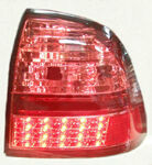 Задние диодные фонари "Red Light" в красном лаке, для автомобилей Лада Приора