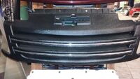 Решетка радиатора на ВАЗ 2190 Лада Гранта Джетта (Шагрень и хром)