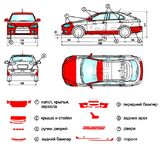 Антигравийные защитные комплекты