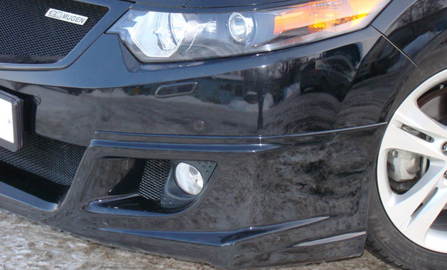 Юбка переднего бампера "MUGEN Style" Honda Accord VIII 2008