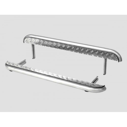 Пороги с алюминиевым листом d51 на  21214 