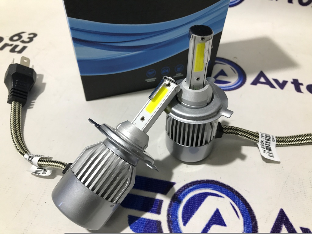 Светодиодные лампы C9 Super LED 6000LM 6000K H4