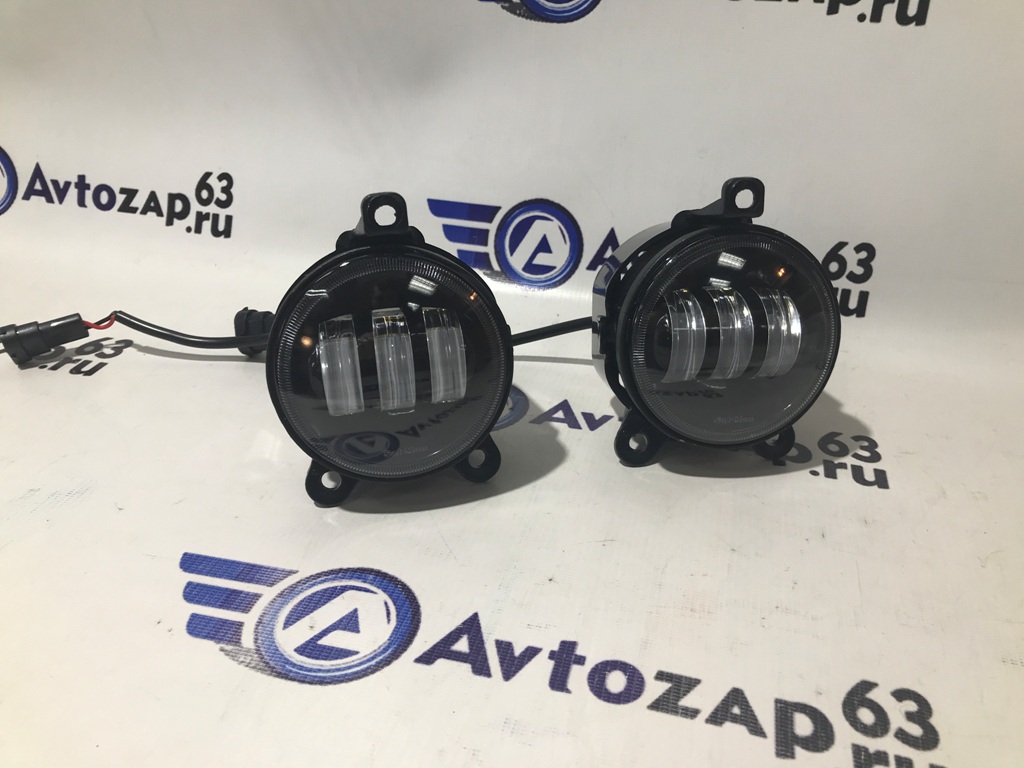 LED ПТФ Sal-Man двухрежимные на  Приора, Шевроле 