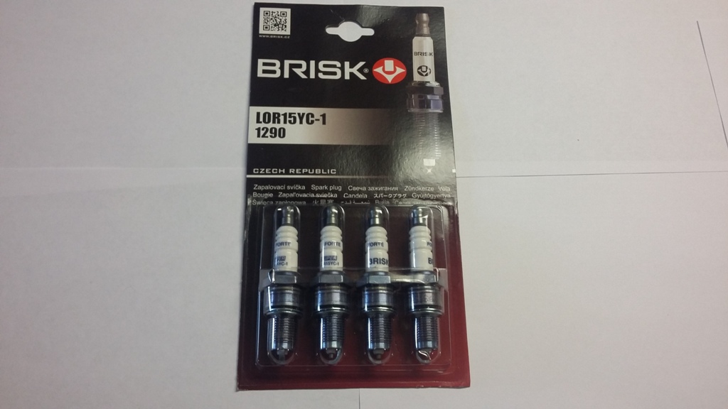 Свечи зажигания BRISK 8 кл. с газом