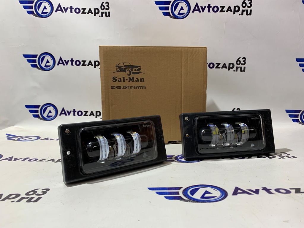 Диодные ПТФ Sal-Man 5 линз 60W на  2110-2115, Шевроле 