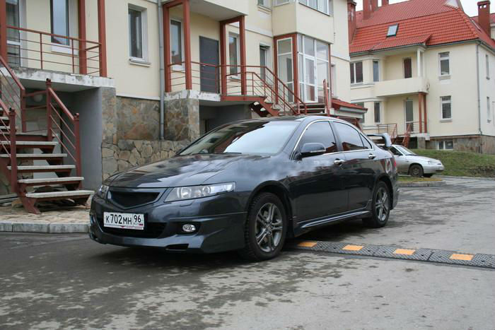 Юбка переднего бампера Honda Accord VII (2006-2008) MUGEN DM.