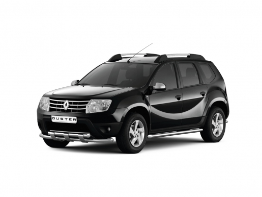 Защита порогов d63 на Renault Duster