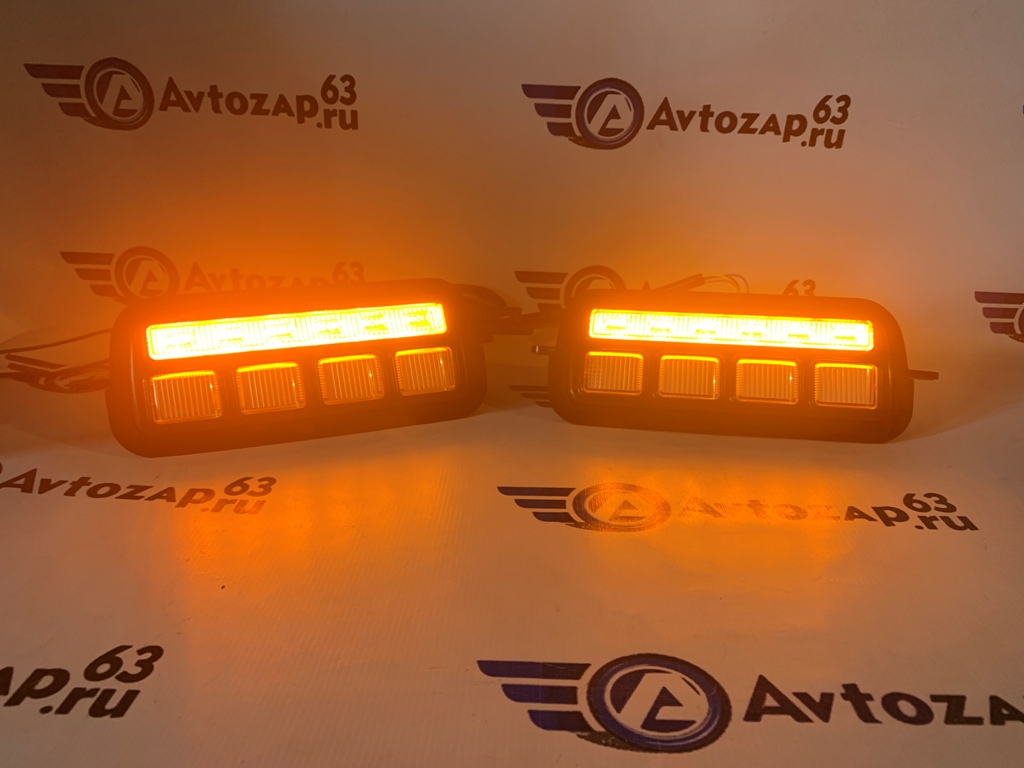 Подфарники LED светодиодные с ДХО РЕВЕРС Тюн-Авто на  4x4 