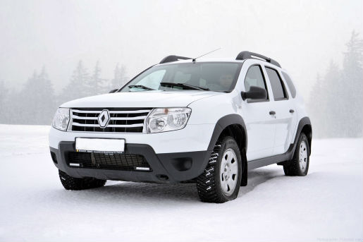 Накладки на пороги "Чистые штаны" на Renault Duster