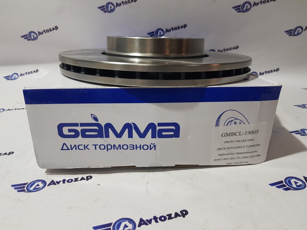 Диск переднего тормоза Gamma с АБС на  Ларгус, Веста