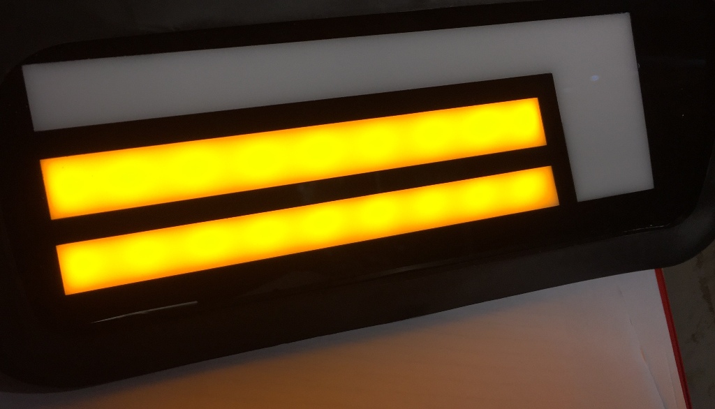 LED (диодные) подфарники с дневными ходовыми огнями на  4х4 ( 21213, 21214, 2131), белая полоса