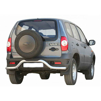Защита заднего бампера с проступью "Волна" на  2123  RS (restyling. с 2009)