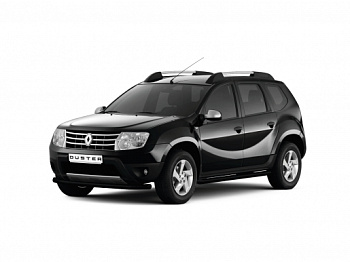 Защита порогов d63 с полимерным покрытием на Renault Duster