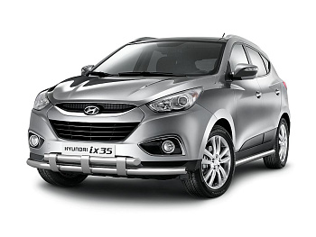 Защита порогов d63 на Hyundai ix35
