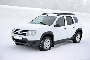 Накладки на пороги "Чистые штаны" на Renault Duster