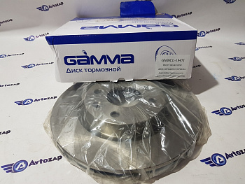 Диск переднего тормоза Gamma без АБС на  Ларгус