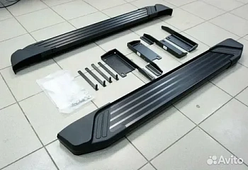 Пороги алюминиевые Rival BMW-Style для   2121/Urban