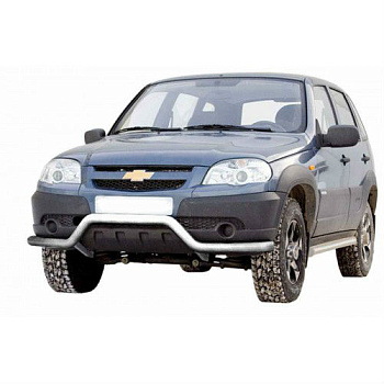Защита переднего бампера "Волна" на  2123  RS (restyling. с 2009) нержавейка