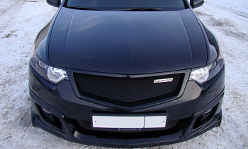 Юбка переднего бампера "MUGEN Style" Honda Accord VIII 2008